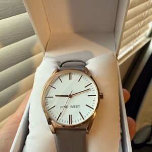 Nine West Gold and Gray Women's Watch